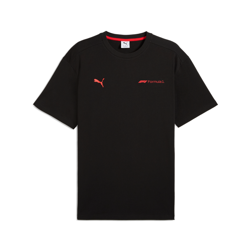 Camiseta gráfica de F1, Puma, Essetial+, corte relajado, negra 🔥