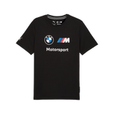 Camiseta con logo de BMW, Puma, Essential, MMS, negra 🔥