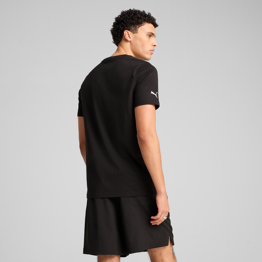 Camiseta con logo de BMW, Puma, Essential, MMS, negra 🔥