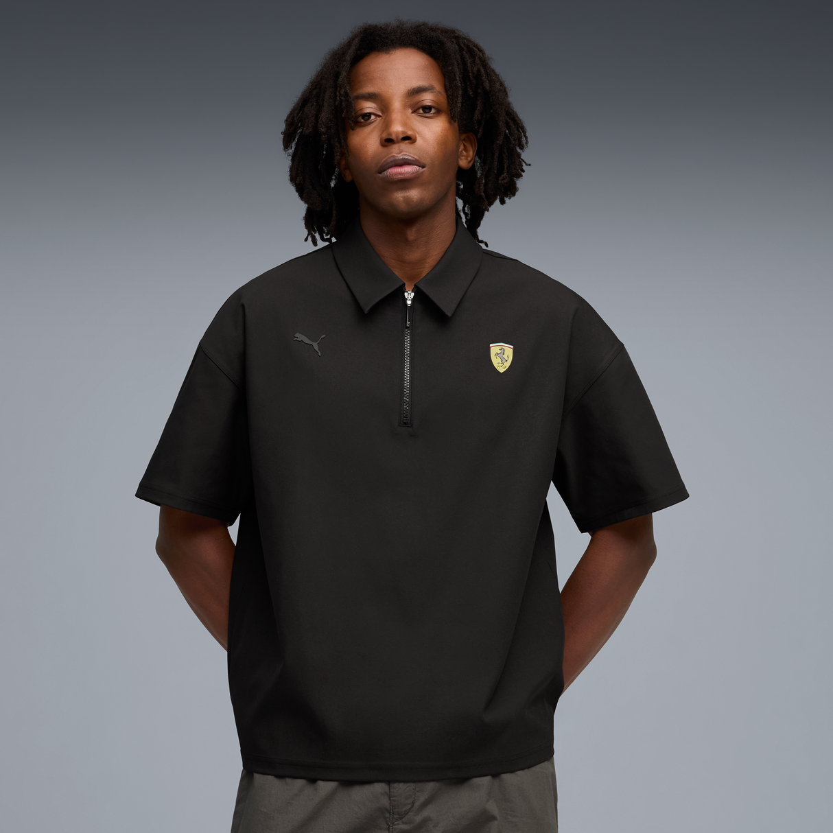 Polo Ferrari, Puma, premium, negro 🔥