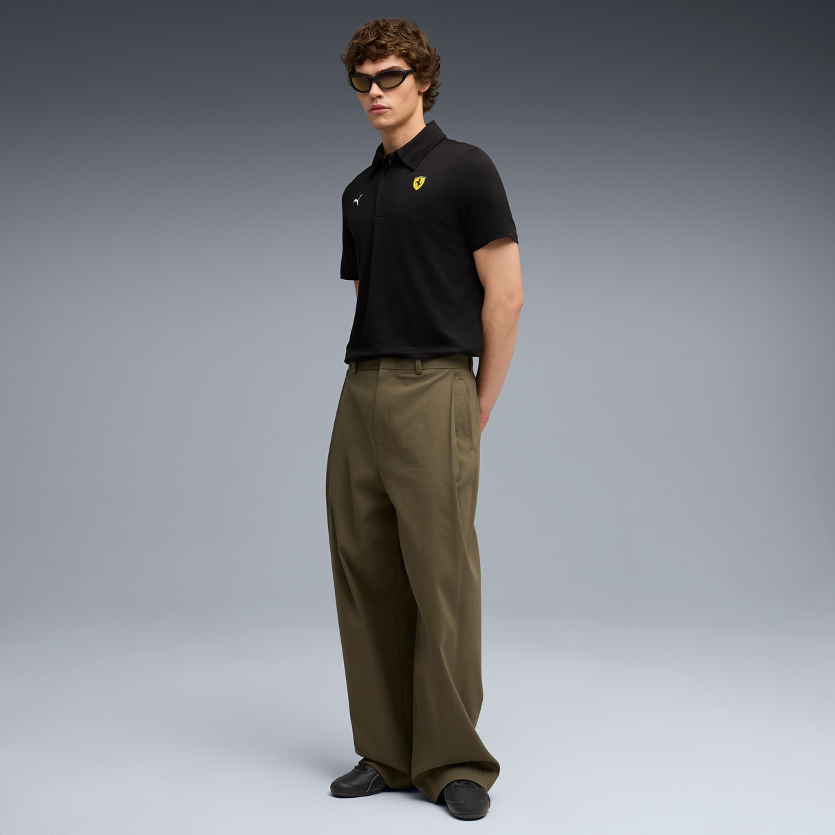 Polo Ferrari, Puma, ropa deportiva cloudspun, negro 🔥