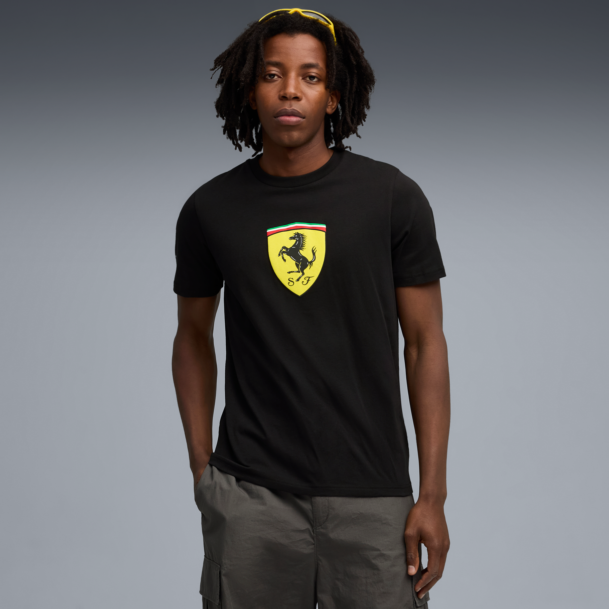 Camiseta de Ferrari, Puma, ropa deportiva, negra 🔥