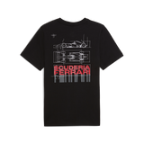 Camiseta gráfica de Ferrari, Puma, negra 🔥