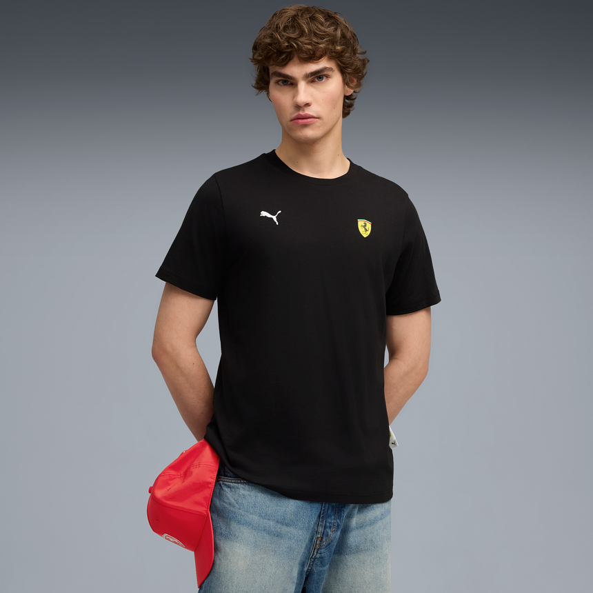 Camiseta gráfica de Ferrari, Puma, negra 🔥