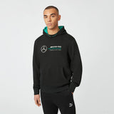 2022, Negro, Logo, Mercedes Team Sudadera - FansBRANDS®