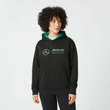 2022, Negro, Logo, Mercedes Team Sudadera - FansBRANDS®