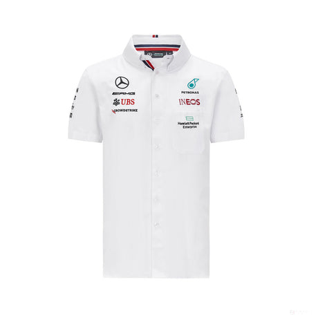 2021, Blanco, Mercedes Team Camisa - FansBRANDS®