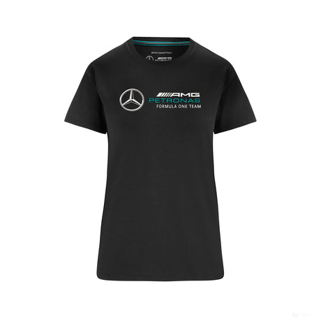 2022, Negro, Large Logo, Mercedes Camiesta Mujeres - FansBRANDS®