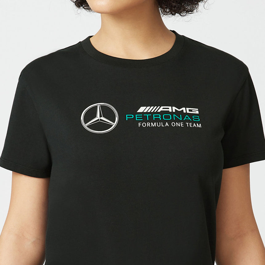 2022, Negro, Large Logo, Mercedes Camiesta Mujeres - FansBRANDS®