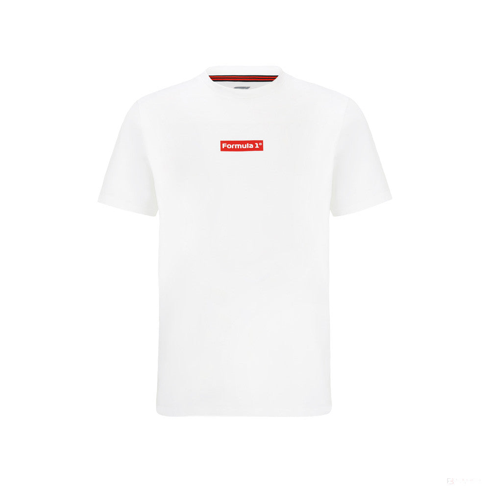 2022, Blanco, SMALL BOX LOGO GRAPHIC, Formula 1 Camiesta - FansBRANDS®