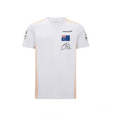 Camiseta para Hombre, McLaren Daniel Ricciardo, Blanco, 2021
