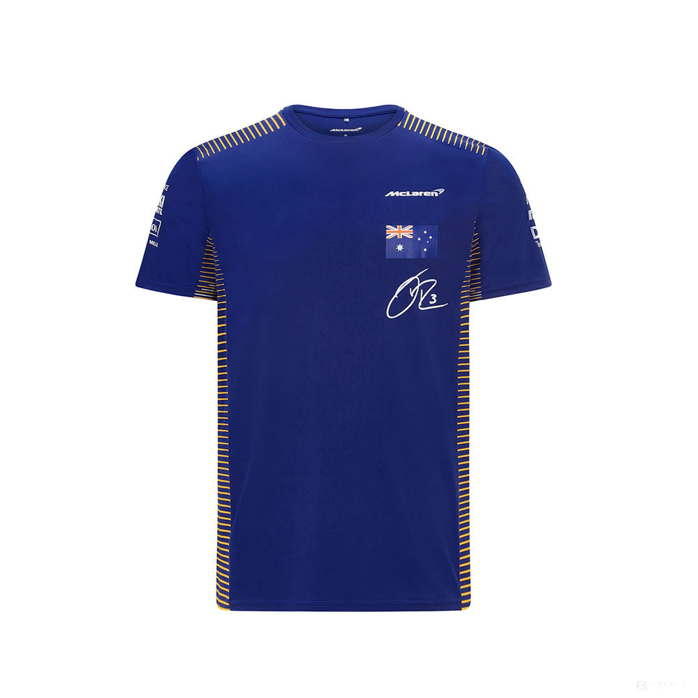 Camiseta para Hombre, McLaren Daniel Ricciardo, Azul, 2021 - FansBRANDS®