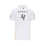 Camiseta para Hombre con Guello, McLaren Lando Norris, Blanco, 2021 - Team - FansBRANDS®