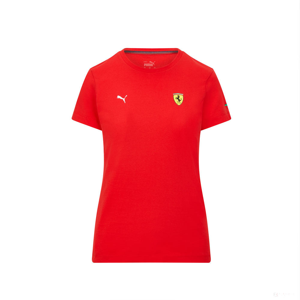 Ferrari Menor Shield Mujeres Camiseta, Rojo, 2021 - FansBRANDS®