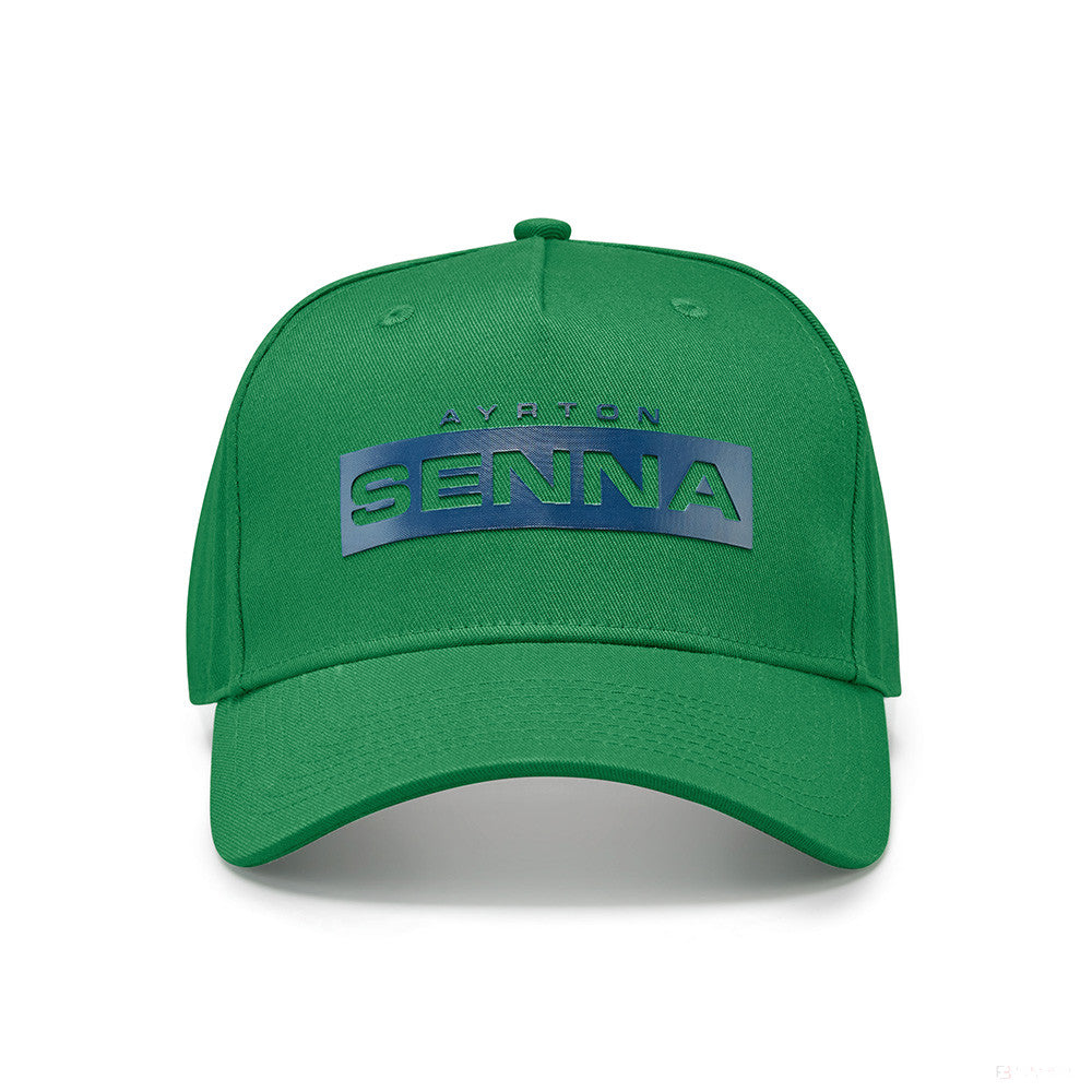 Gorra de Beisbol, Ayrton Senna Logo, Adulto, Verde