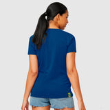 Camiseta de Mujer, Ayrton Senna Logo, Azul, 2021 - FansBRANDS®
