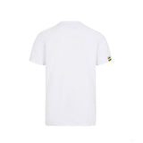 Camiseta para Hombre, Ayrton Senna Stripe Graphic, Blanco, 2021