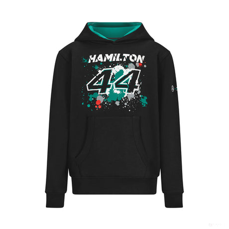 2022, Negro, LEWIS #44, Mercedes Lewis Hamilton Sudadera Nino - FansBRANDS®