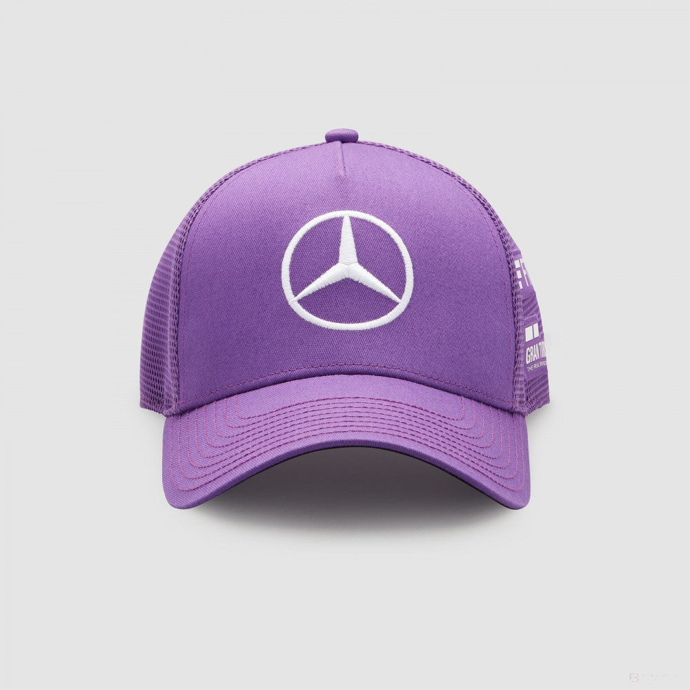 2022, Púrpura, Lewis Hamilton Trucker, Mercedes Gorra de beisbol - FansBRANDS®