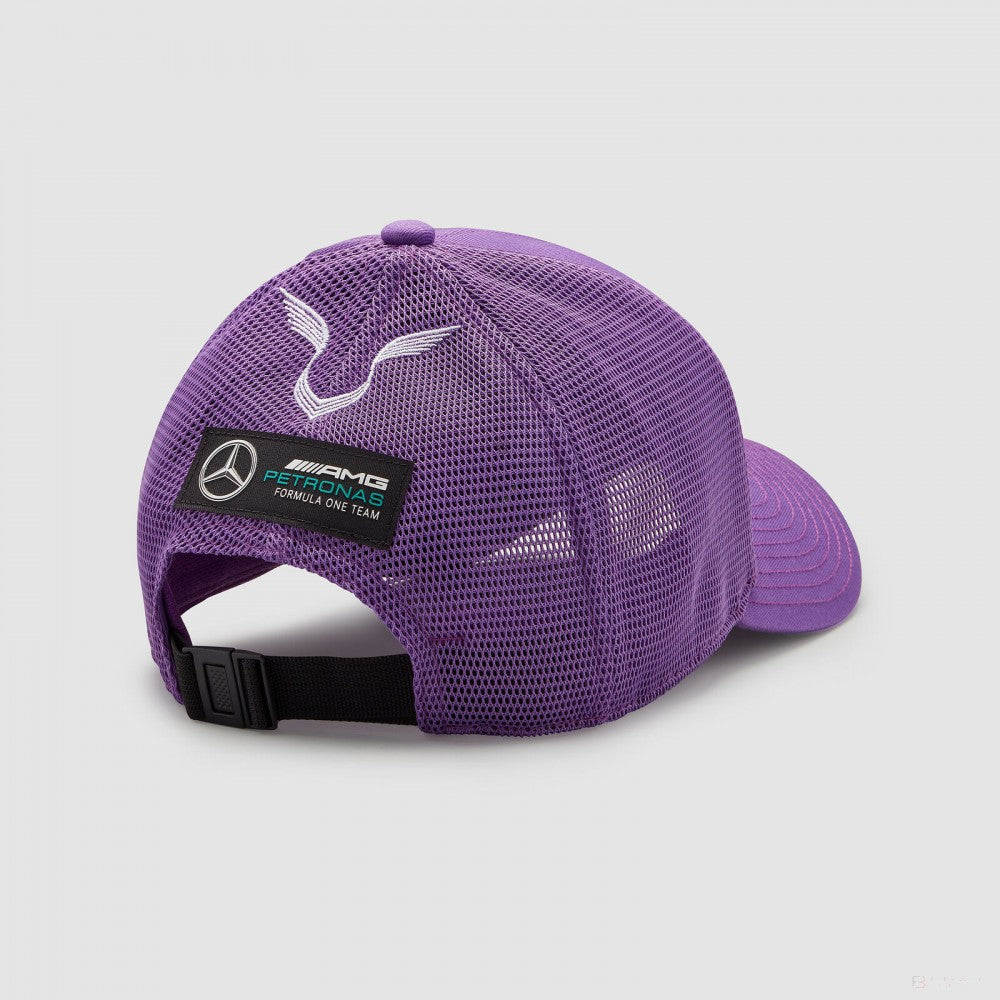 2022, Púrpura, Lewis Hamilton Trucker, Mercedes Gorra de beisbol - FansBRANDS®