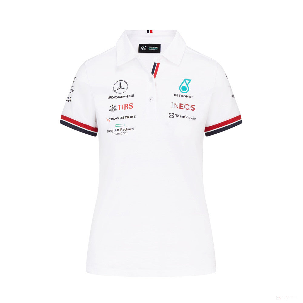 2022, Blanco, Mercedes Team Camiseta Mujeres