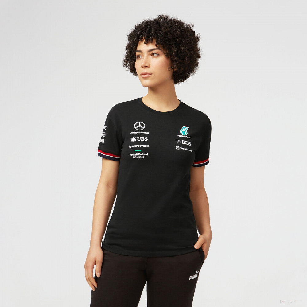 2022, Negro, Mercedes Team Camiesta Mujeres - FansBRANDS®