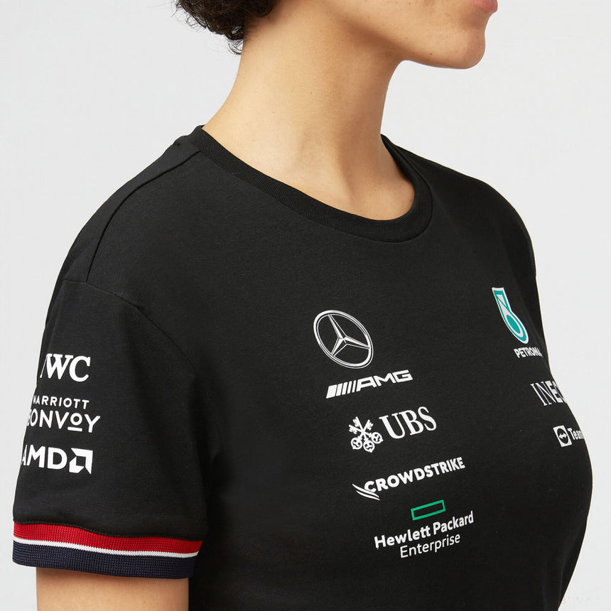 2022, Negro, Mercedes Team Camiesta Mujeres - FansBRANDS®