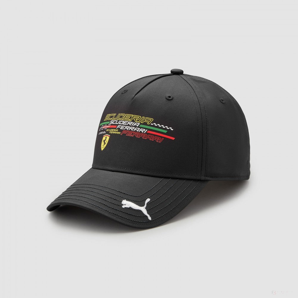 2022, Negro, Fanwear Logo, Ferrari Gorra de beisbol - FansBRANDS®