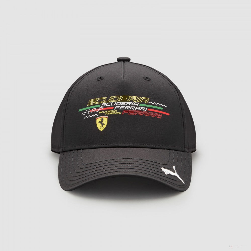 2022, Negro, Fanwear Logo, Ferrari Gorra de beisbol - FansBRANDS®