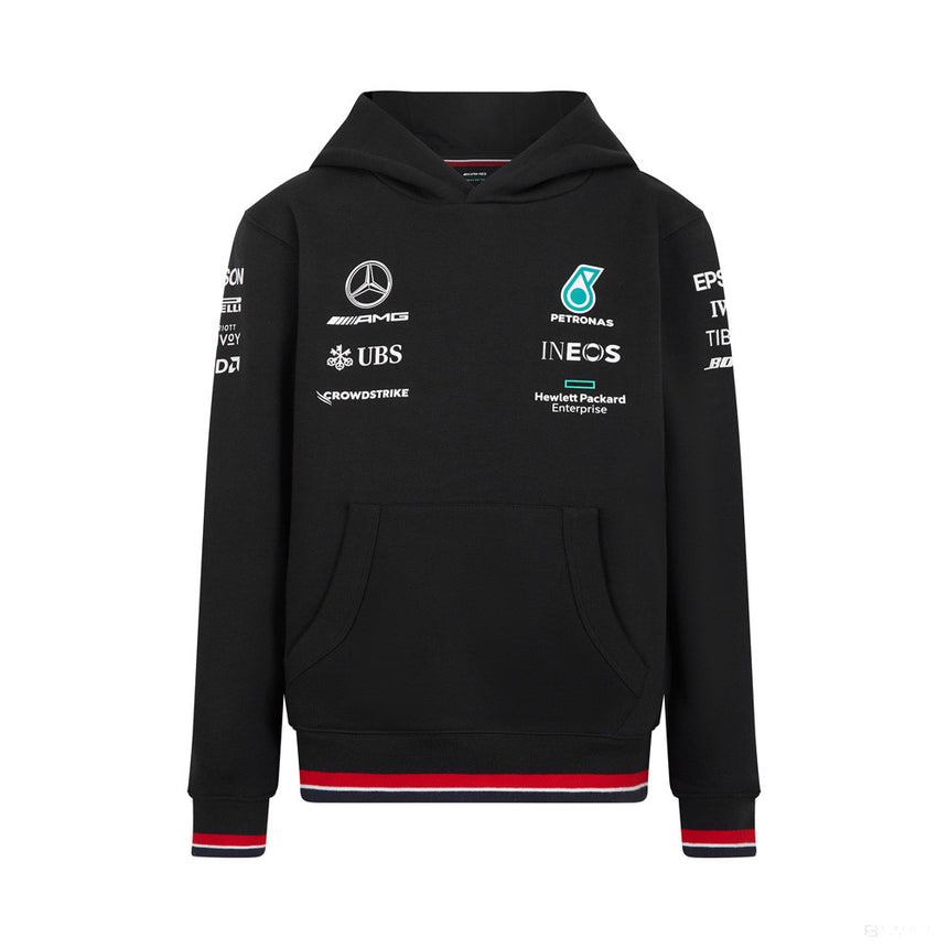 2022, Negro, Mercedes Team Sudadera Nino - FansBRANDS®