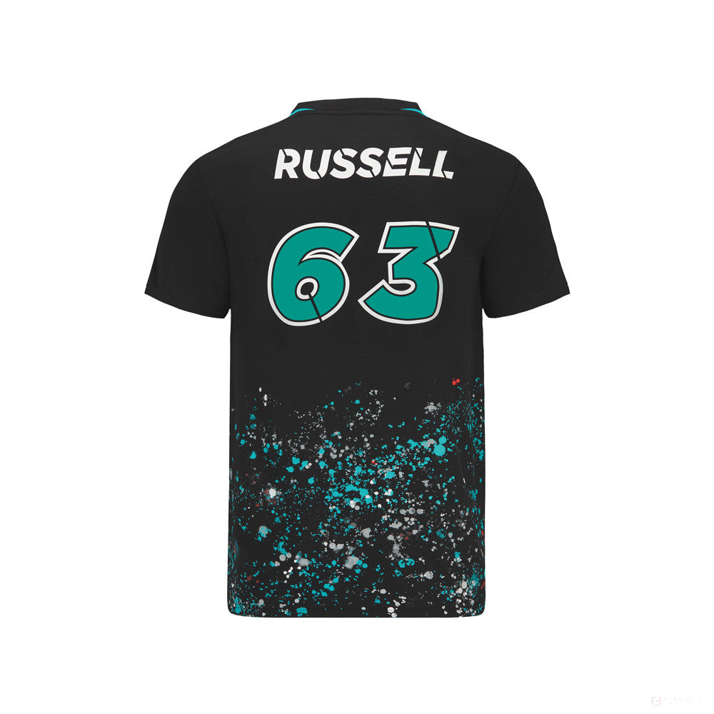 2022, Negro, GEORGE #63, Mercedes George Russell Camiesta - FansBRANDS®