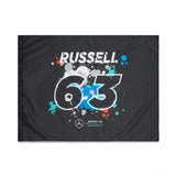 2022, Multicolor, 120x90cm, George Russell, Mercedes Bandera - FansBRANDS®