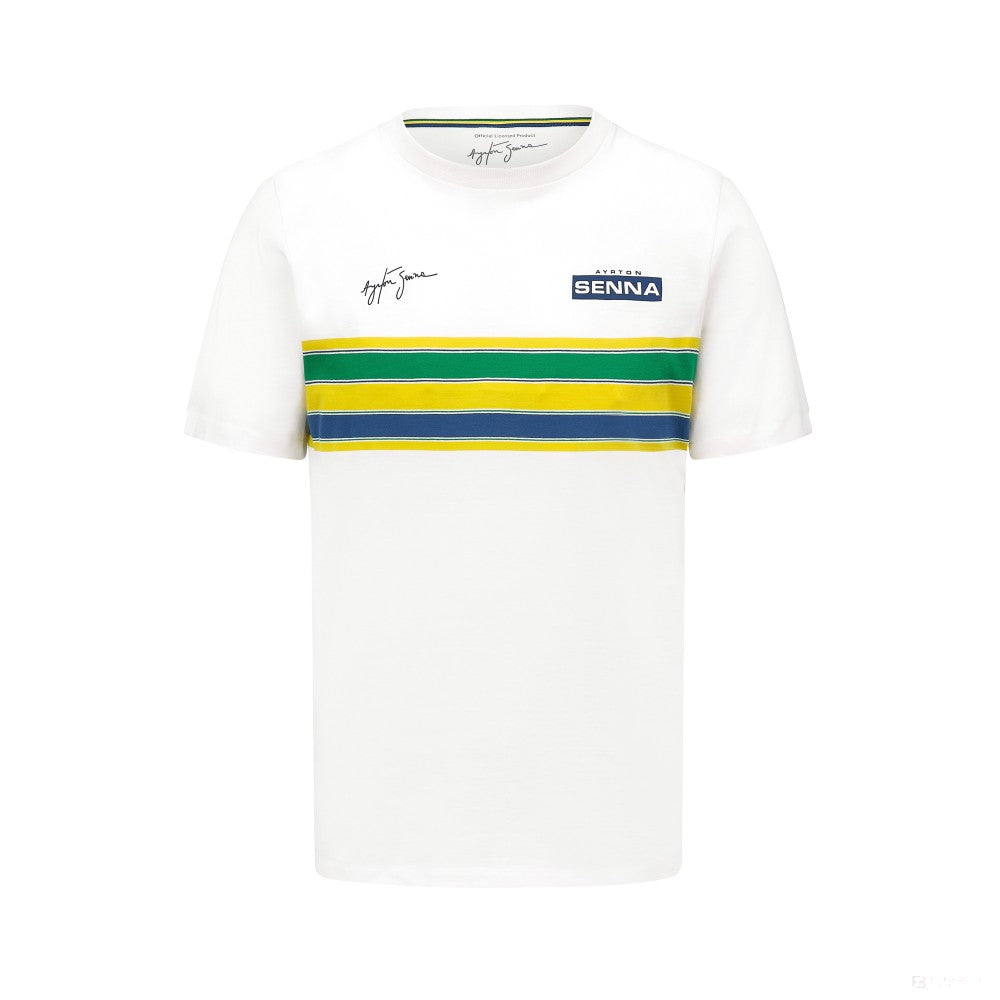 Ayrton Senna  Mens Stripe Camiseta 2022