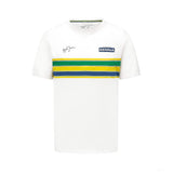 Ayrton Senna  Mens Stripe Camiseta 2022 - FansBRANDS®
