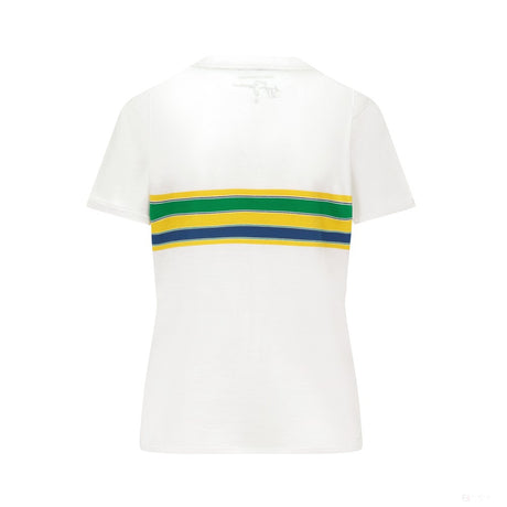 Ayrton Senna  Womens Stripe Camiseta 2022 - FansBRANDS®