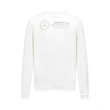Camiseta de manga larga de hombre Mercedes, blanca