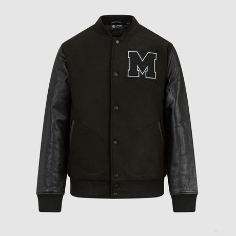 Chaqueta Varsity Mercedes, Negra - FansBRANDS®