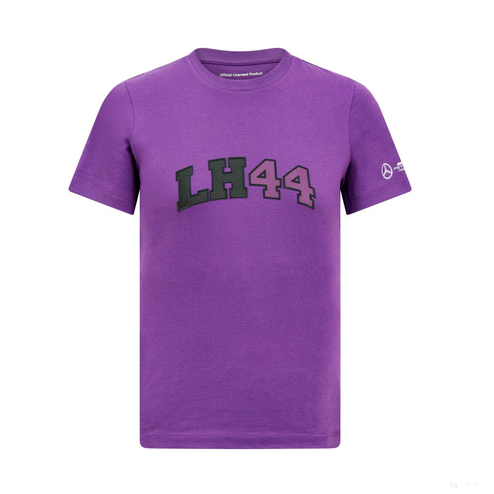 Camiseta Mercedes Lewis Hamilton Logo, Morado niño - FansBRANDS®