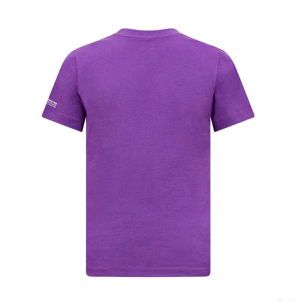 Camiseta Mercedes Lewis Hamilton Logo, Morado niño - FansBRANDS®