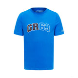 Camiseta con logo Mercedes George Russell, Hombre, Azul - FansBRANDS®