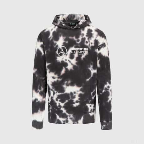 Sudadera con capucha Mercedes Tie Dye, Gris - FansBRANDS®