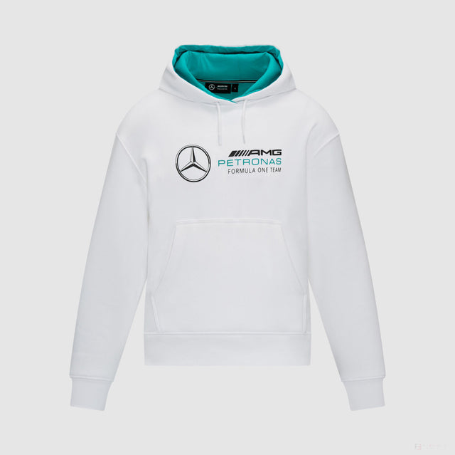 Mercedes, Sudadera con capucha de gran tamaño para mujer, Blanco - FansBRANDS®