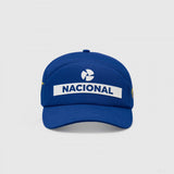 Gorra de ala Plana, Ayrton Senna Original Nacional, Adulto, Azul