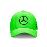 Gorra de béisbol Mercedes Team Lewis Hamilton Col Driver Verde neón, 2023