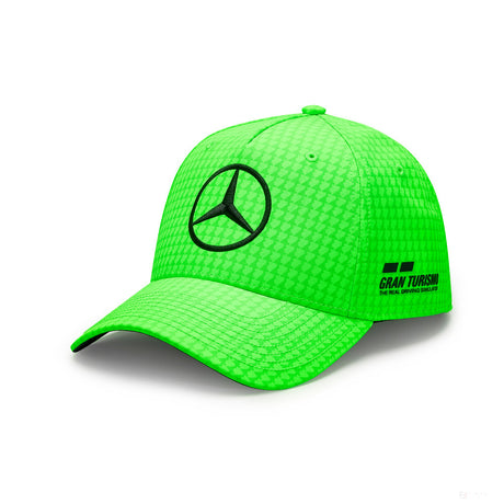Gorra de béisbol Mercedes Team Lewis Hamilton Col Driver Verde neón, 2023