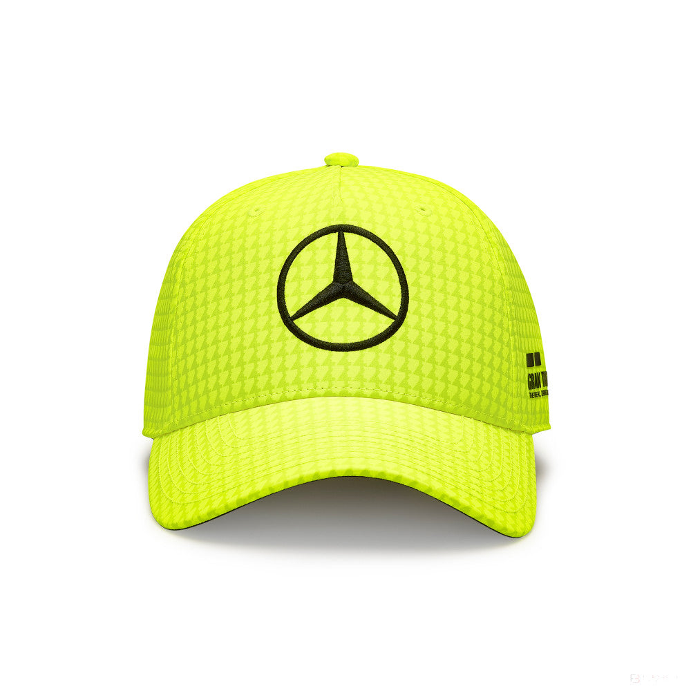 Mercedes Team Lewis Hamilton Col Driver gorra de béisbol amarillo neón, 2023