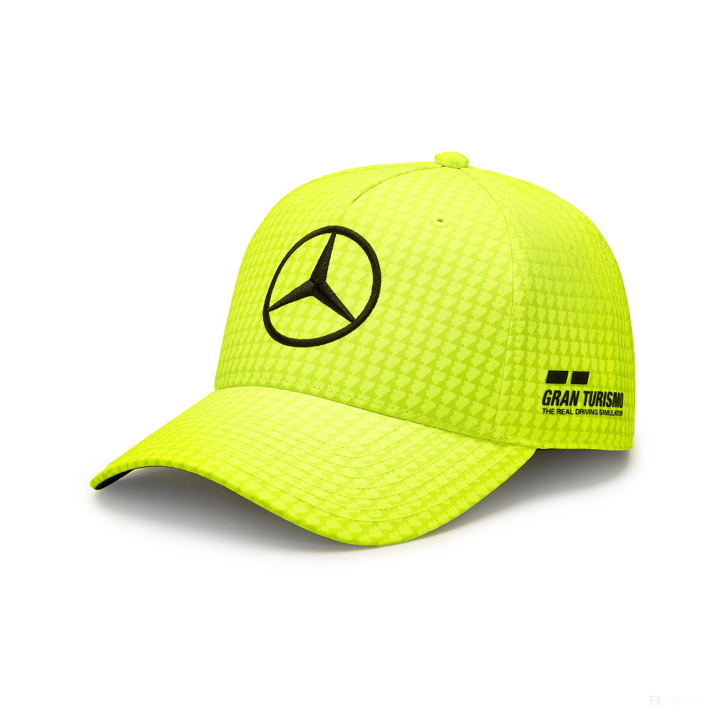 Mercedes Team Lewis Hamilton Col Driver gorra de béisbol amarillo neón, 2023 - FansBRANDS®