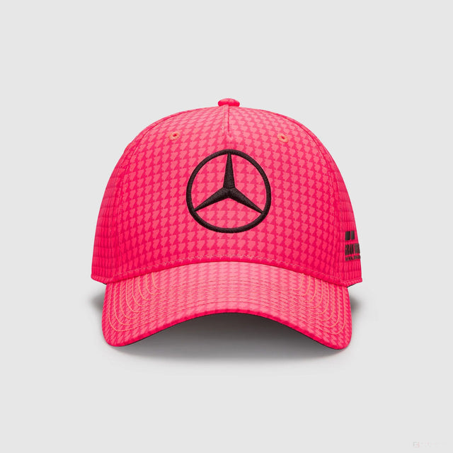 Mercedes Team Lewis Hamilton Col Driver gorra de béisbol rosa neón, 2023 - FansBRANDS®