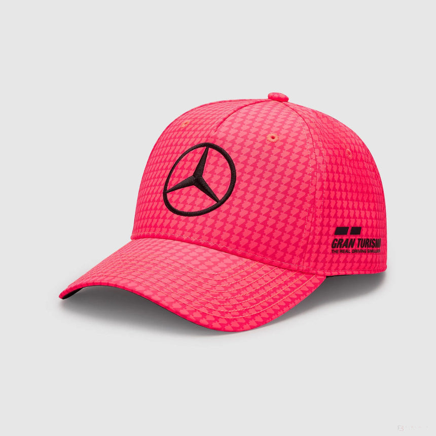 Mercedes Team Lewis Hamilton Col Driver gorra de béisbol rosa neón, 2023 - FansBRANDS®