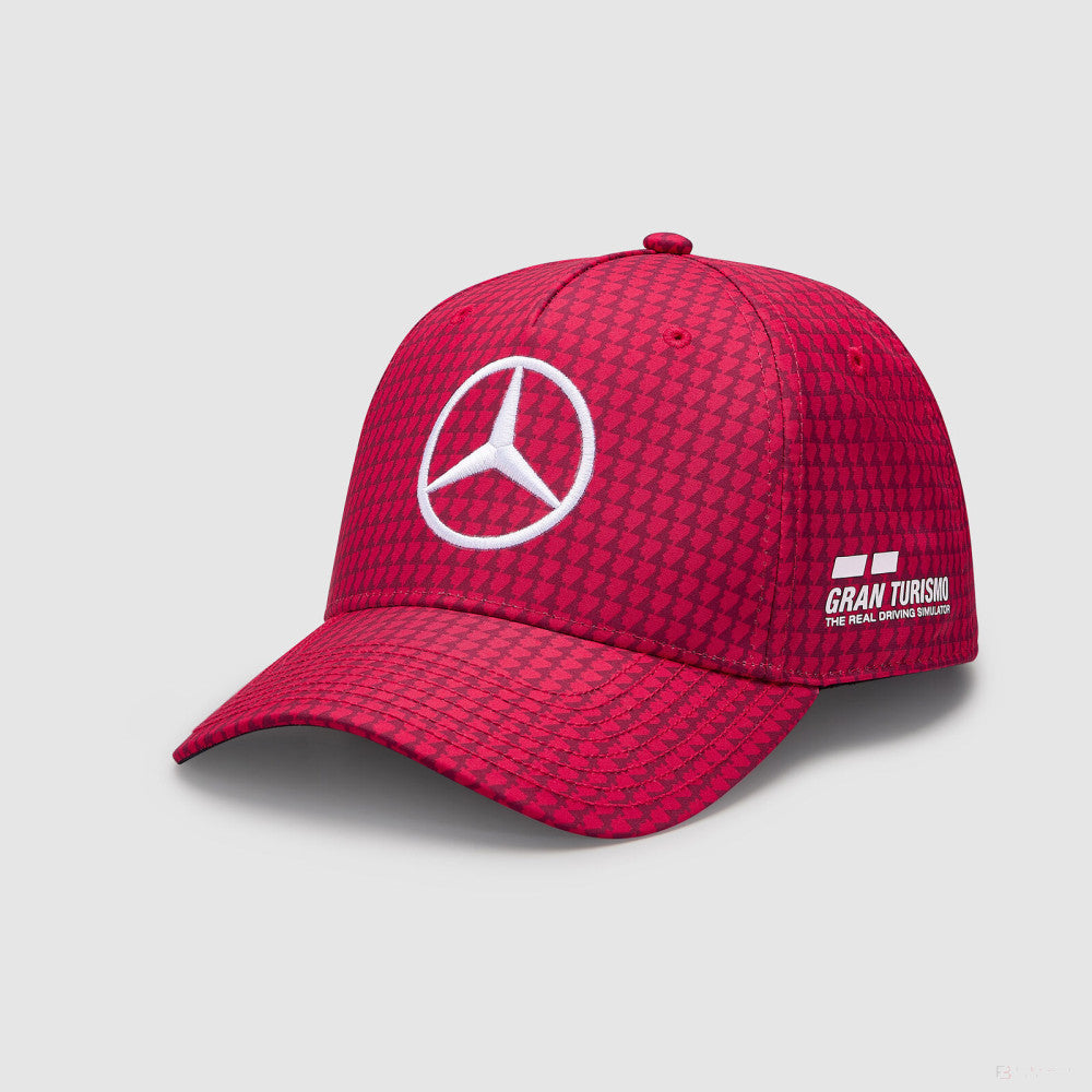 Mercedes Team Lewis Hamilton Col Driver gorra de béisbol rojo manzana, 2023